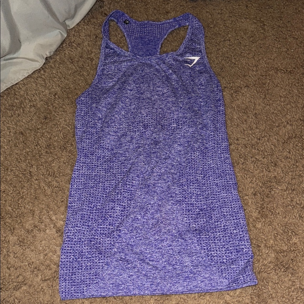 Gymshark Heathered Purple Tank Top